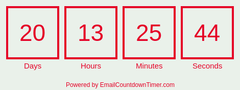 Timer from emailcountdowntimer.com