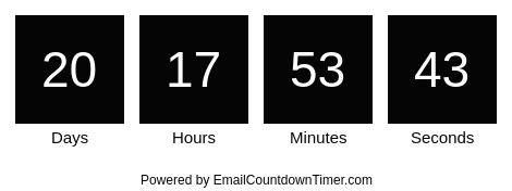 Timer from emailcountdowntimer.com