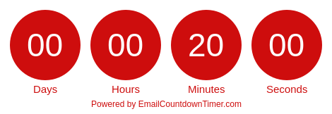 Timer from emailcountdowntimer.com