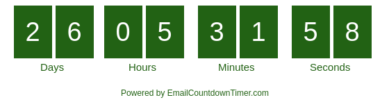 Timer from emailcountdowntimer.com