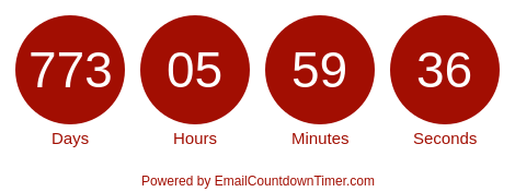 Timer from emailcountdowntimer.com