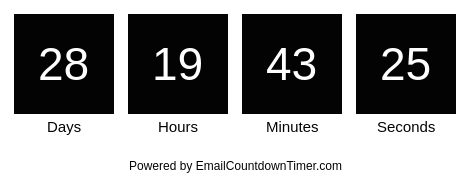 Timer from emailcountdowntimer.com