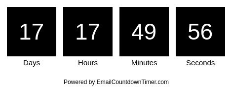 Timer from emailcountdowntimer.com