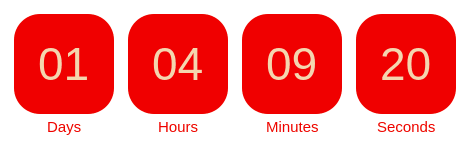 Timer from emailcountdowntimer.com