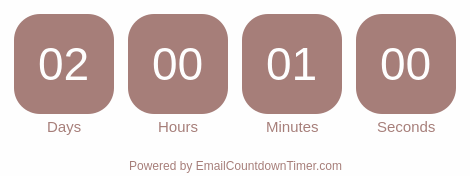 Timer from emailcountdowntimer.com