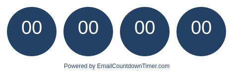 Timer from
emailcountdowntimer.com
